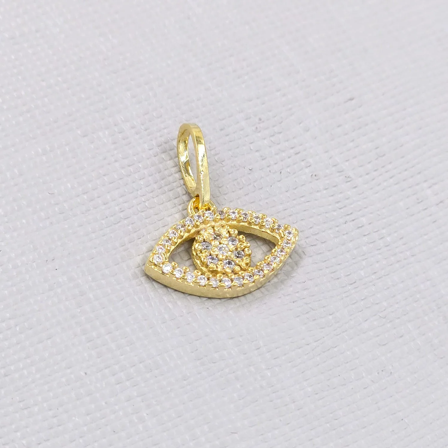Colgante ojo turco en oro laminado 18k