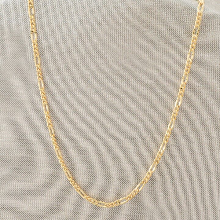 Cadena 3×1 diamantada  oro laminado 18k