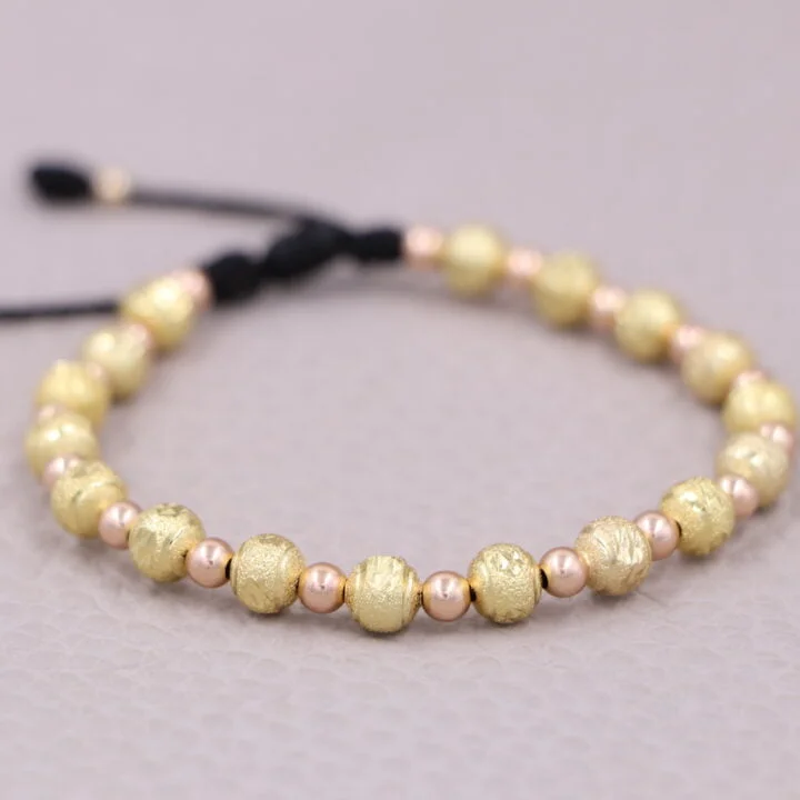 Brazalete balín oro laminado 18k