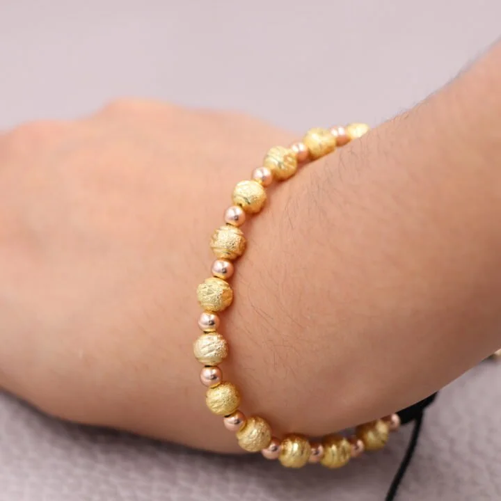 Brazalete balín oro laminado 18k