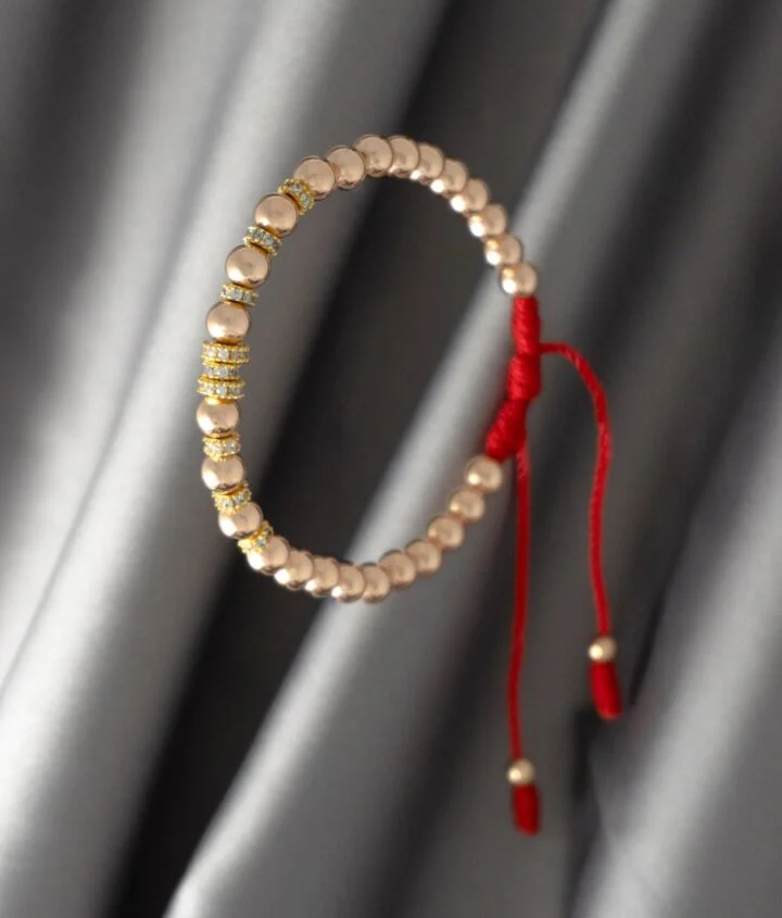 Brazalete dorado balín oro laminado 18k