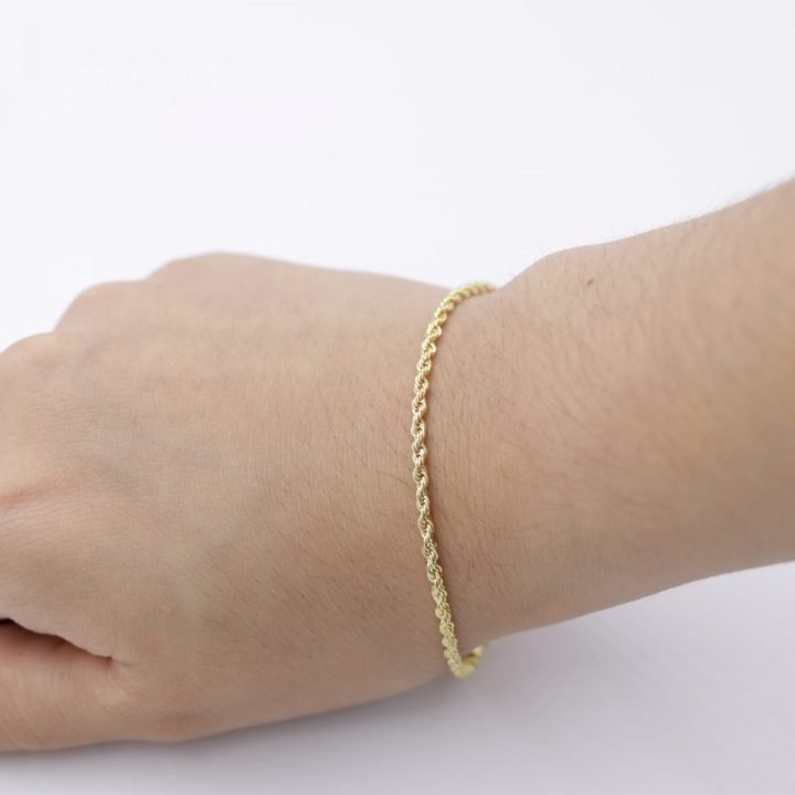 Pulsera Tejido Tourbillon  Oro Laminado 18k