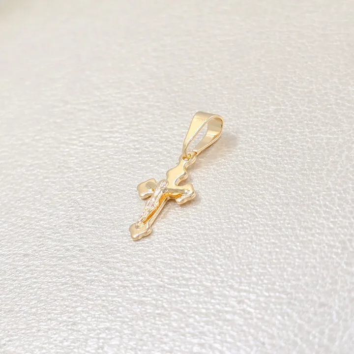 Colgante Cristo Pequeño oro laminado 18k