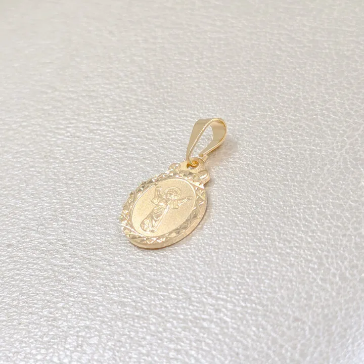 Colgante Divino Niño oro laminado 18k