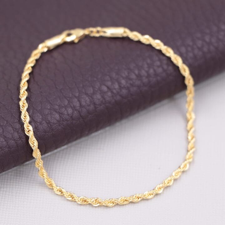 Pulsera Tejido Tourbillon Oro Laminado 18k