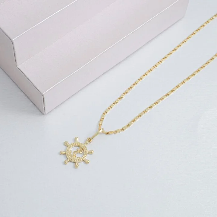 Colgante Marinero Oro Laminado 18k