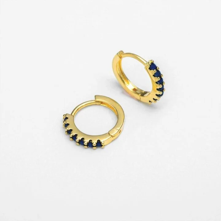 Aros Tipo candonga Slim oro laminado 18k