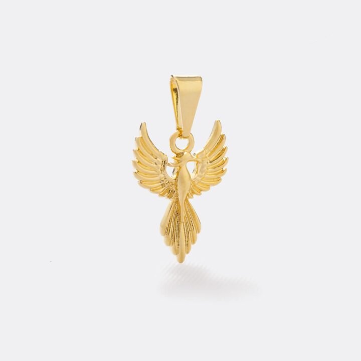 Colgante Ave Fénix oro laminado 18k