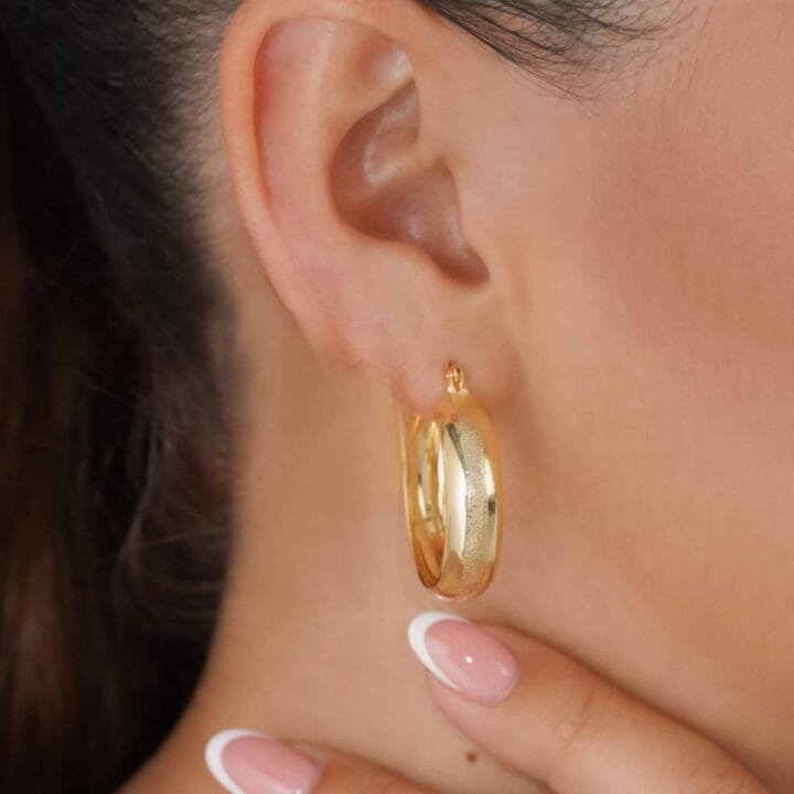 Aros Gold Dust Oro laminado 18k