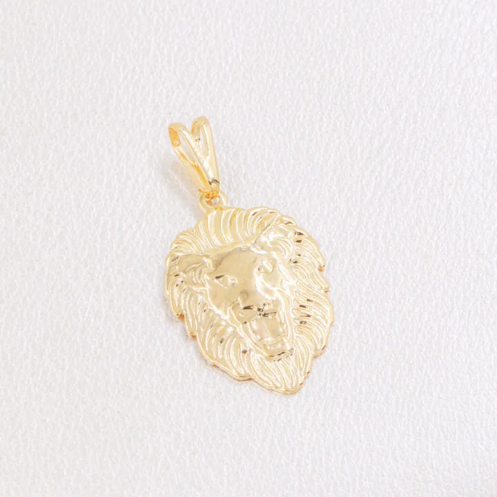 Dije Silueta Leon Oro Laminado 18k
