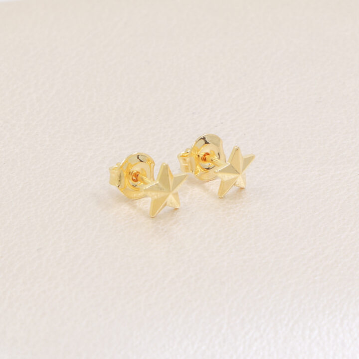 Aretes estrellas Mini Oro Laminado 18k