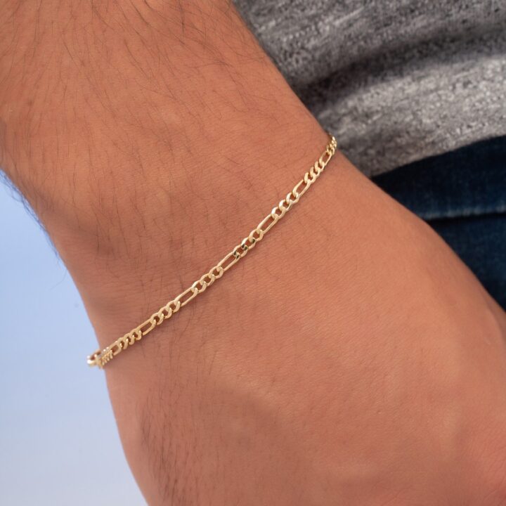 Pulsera tejido cartier semi delgada oro laminado 18k