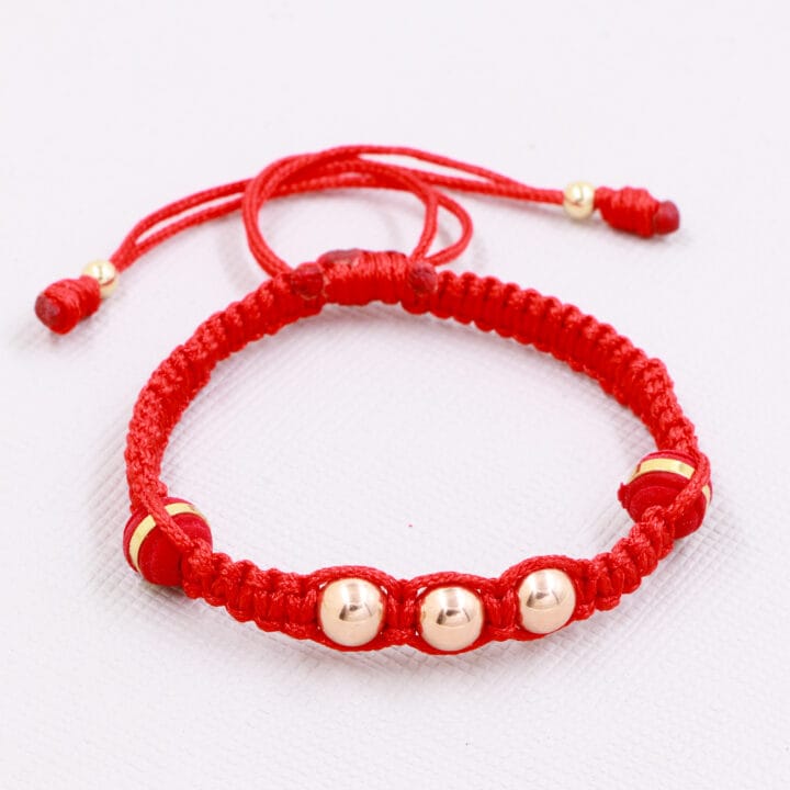 Brazalete Tejido Oro Laminado 18k - Imagen 4