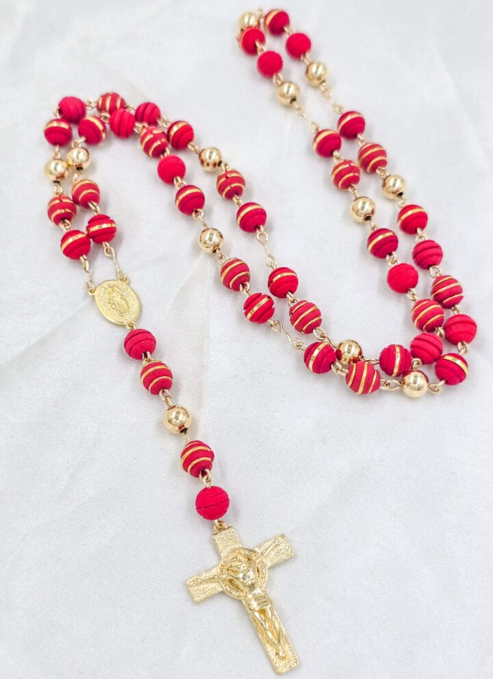 Rosario De Hombre En Oro Laminado 18K - Imagen 2