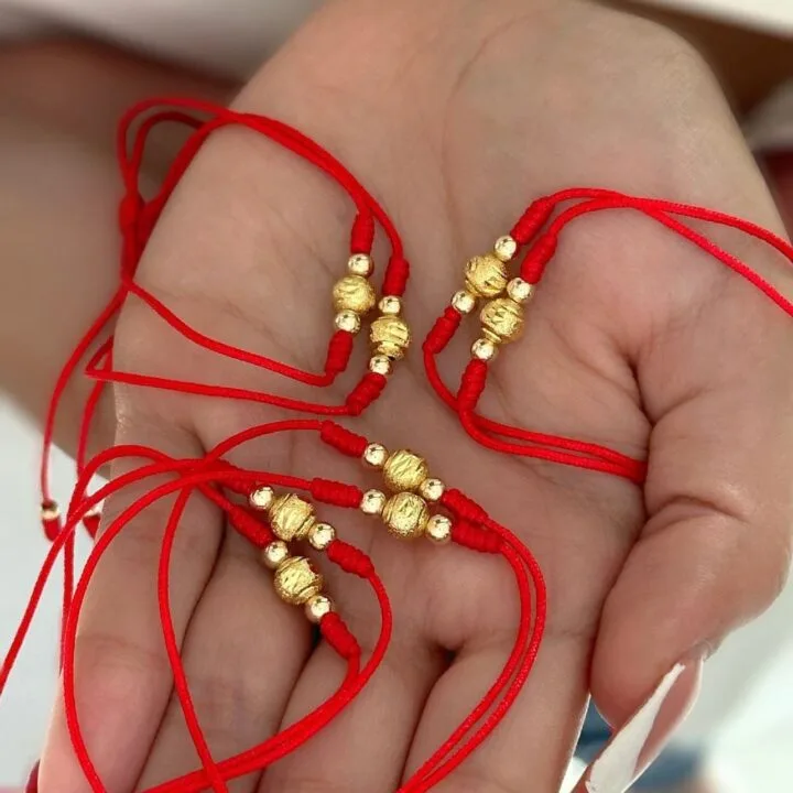 Hilos de Amor San Valentin Oro laminado 18k