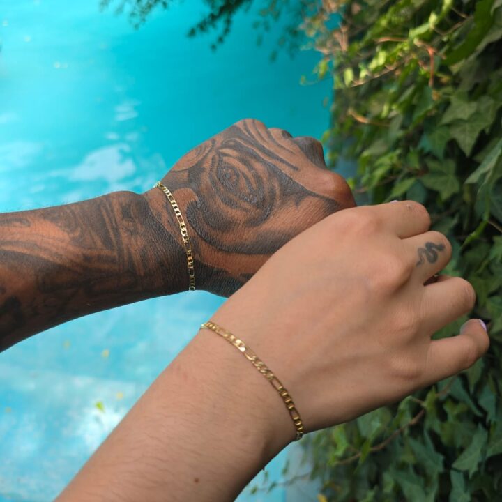 Pulseras clásicas Cartier oferta x2 oro laminado 18k