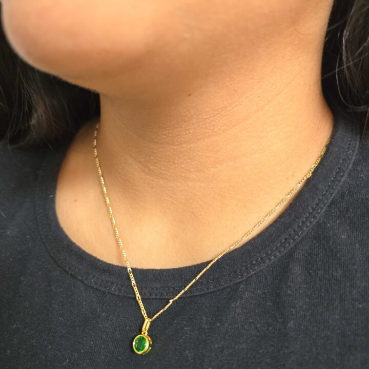 Dije Punto de Luz Redondo Oro Laminado 18k