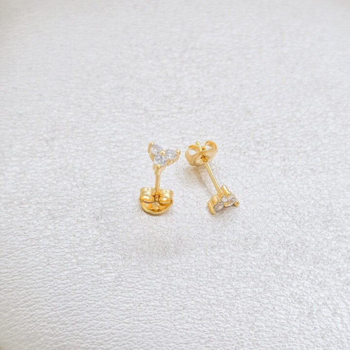 Arete Flower Oro Laminado 8k
