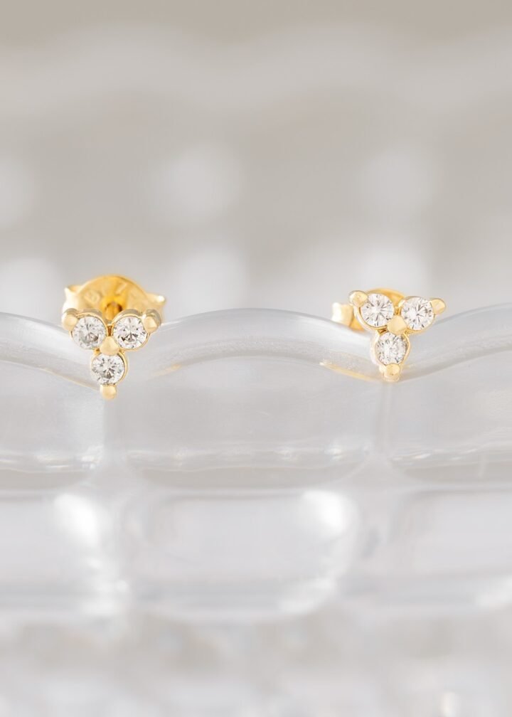 Arete Flower Oro Laminado 8k