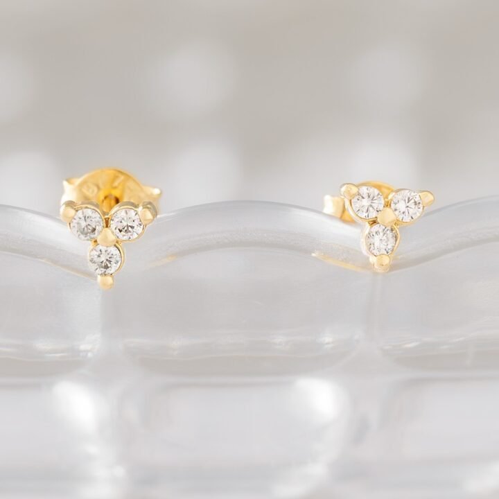 Arete Flower Oro Laminado 8k
