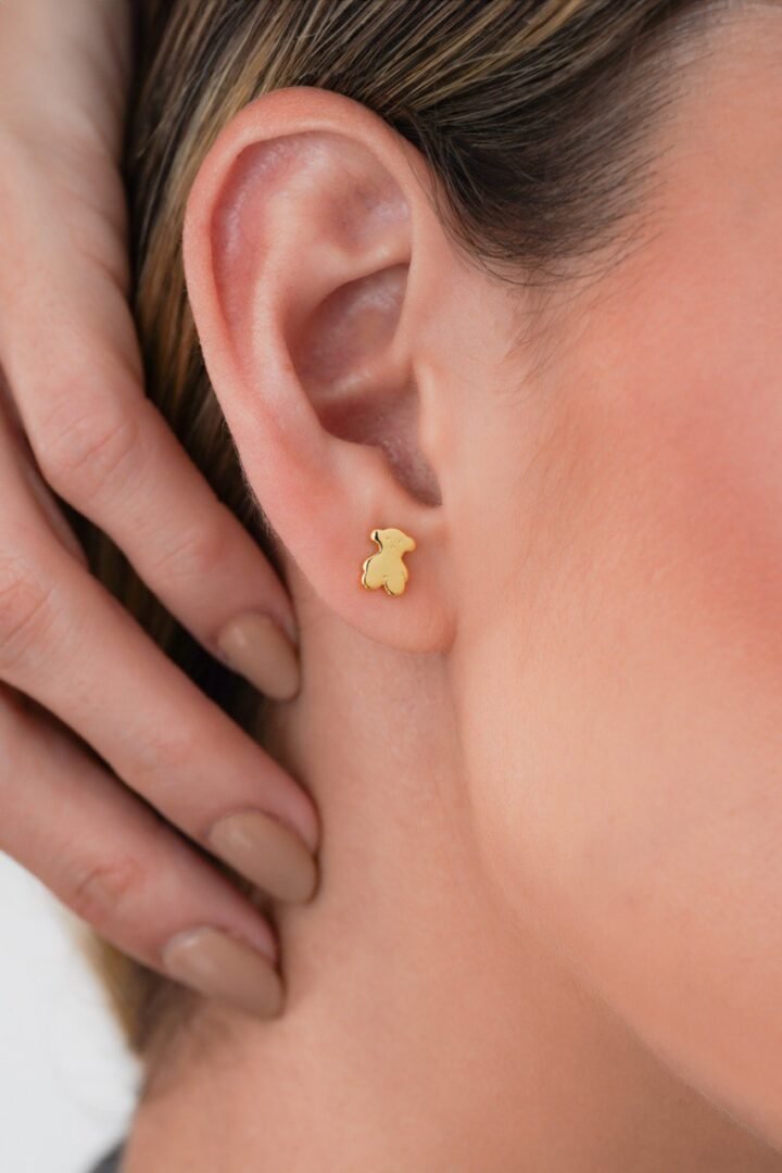 Arete Oso Tous Oro Laminado 18k