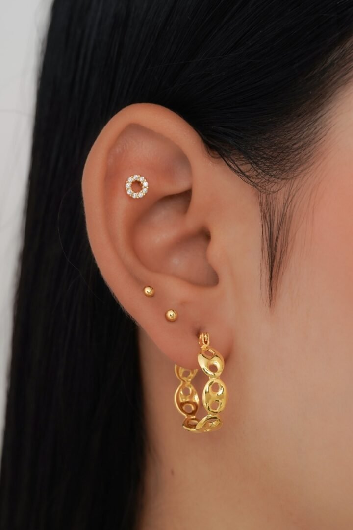 Arete Candonga Gucci Oro Laminado 18k