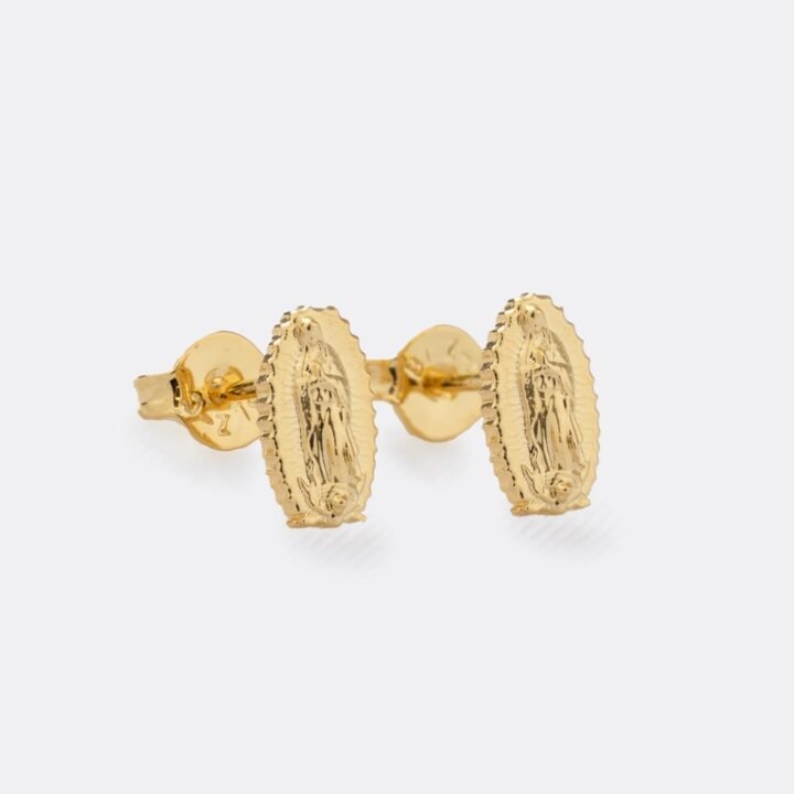 Arete Guadalupe Finita Oro Laminado 18k
