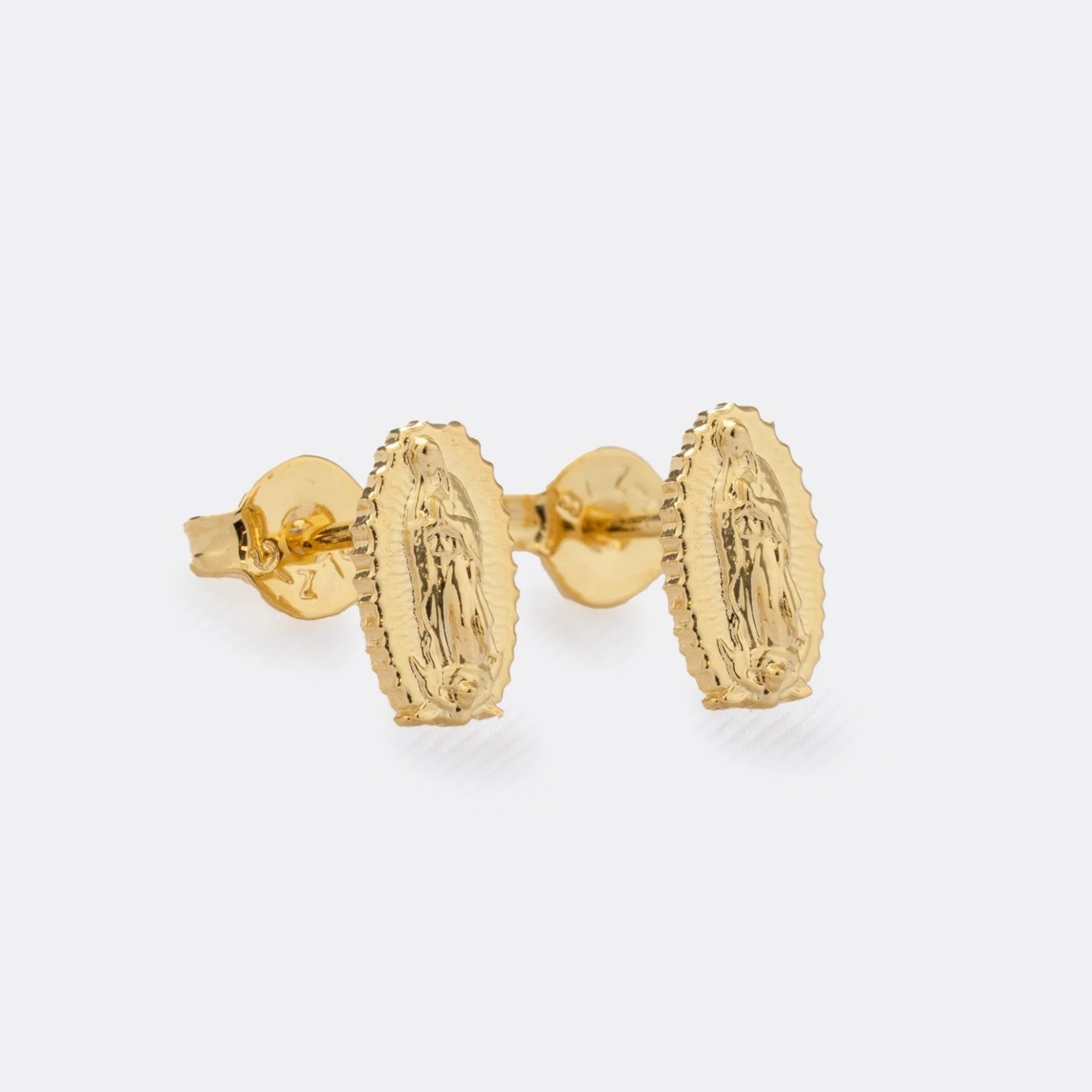 Arete Guadalupe Finita Oro Laminado 18k