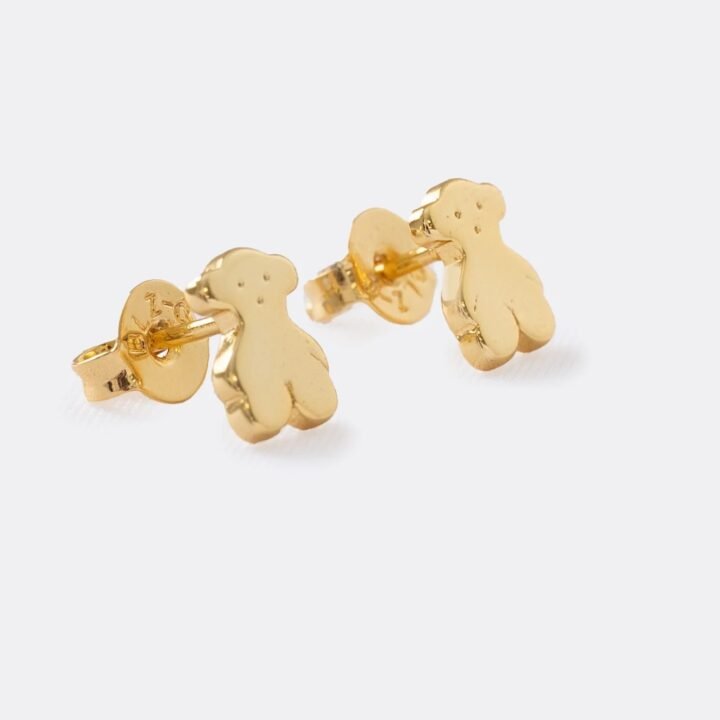Aritos Oso Tous Oro Laminado 18k