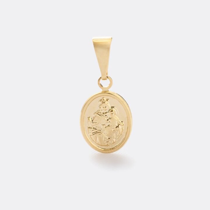 Colgante Virgen del Carmen Oro Laminado 18k