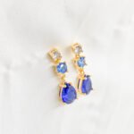 Arete Gota Pendular Oro Laminado 18k