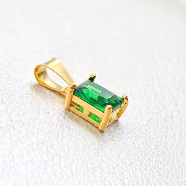 Dije Cruz 3D Circonias Oro Laminado 18k