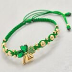Brazalete Trébol Cora Oro Laminado 18k