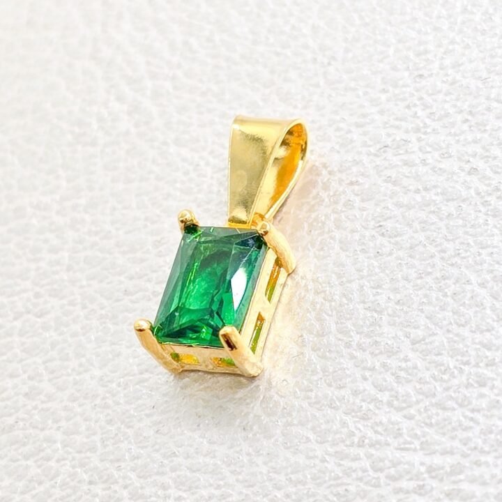 Dije Cruz 3D Circonias Oro Laminado 18k