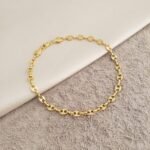 Pulsera Tejido Gucci Oro Laminado 18k