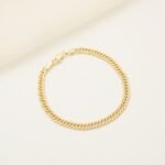 Pulsera Cubana Continua Oro Laminado 18k